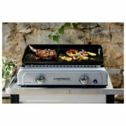 Plancha à Poser - CAMPINGAZ - à Gaz - Othello 2X TWIN - 66x52xH22cm -ALGOFLASH Soldes Magasin 29295038 3
