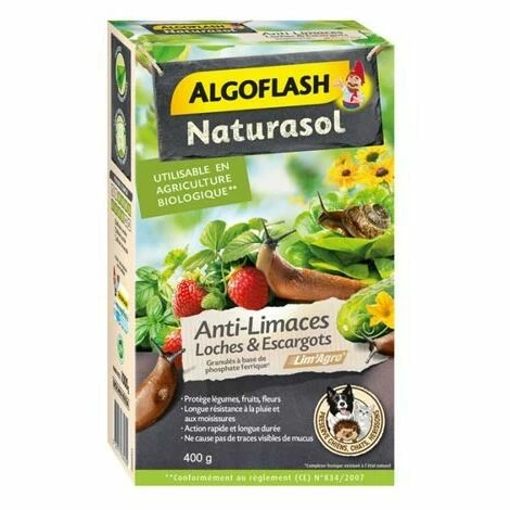 ALGOFLASH ANTI LIMACES LOCHES ET ESCARGOTS 400 G 1 ALGOFLASH ANTI LIMACES LOCHES ET ESCARGOTS 400 G