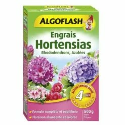 ENGRAIS HORTENSIAS, RHODODENDRONS, AZALÉES ACTION PROLONGÉE 1,8KG - ALGOFLASH