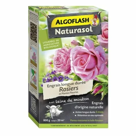 Engrais Rosiers Et Plantes Fleuries 800g Algoflash 1 Engrais Rosiers Et Plantes Fleuries 800g Algoflash