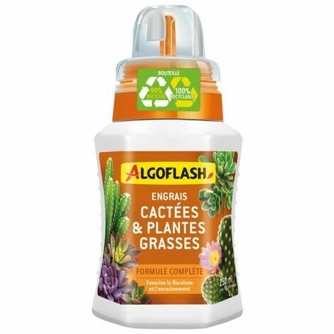 ALGOFLASH - Engrais Cactées Plantes Grasses 250ml /nc 1 ALGOFLASH - Engrais Cactées Plantes Grasses 250ml /nc