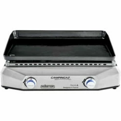 Plancha A Gaz A Poser CAMPINGAZ - Master L Inox - 2 Brûleurs - Plaque En Fonte - Surface De Cuisson : 60 X 40 Cm
