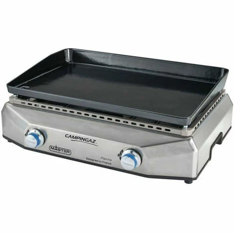 Plancha A Gaz A Poser CAMPINGAZ - Master L Inox - 2 Brûleurs - Plaque En Fonte - Surface De Cuisson : 60 X 40 Cm 2 Plancha A Gaz A Poser CAMPINGAZ - Master L Inox - 2 Brûleurs - Plaque En Fonte - Surface De Cuisson : 60 X 40 Cm – Image 2