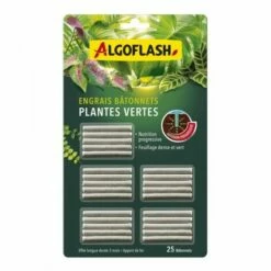 ALGOFLASH - Algoflash 25 Bâtonnets Engrais Plantes Vertes
