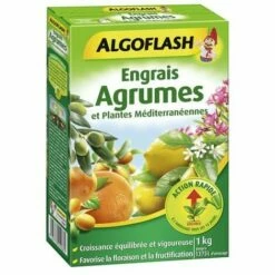 ALGOFLASH - Engrais Agrumes Plantes Méditerranéennes Action Rapide 1kg
