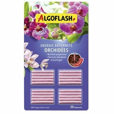 ALGOFLASH - Engrais Orchidées Bâtonnets X20 /nc -ALGOFLASH Soldes Magasin 78718231 1